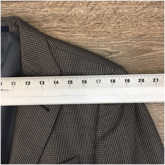 Joseph Abboud Mens Blazer Sport Coat Two Button Casual Jacket Size 40R Wool Silk - Picture 10 of 13